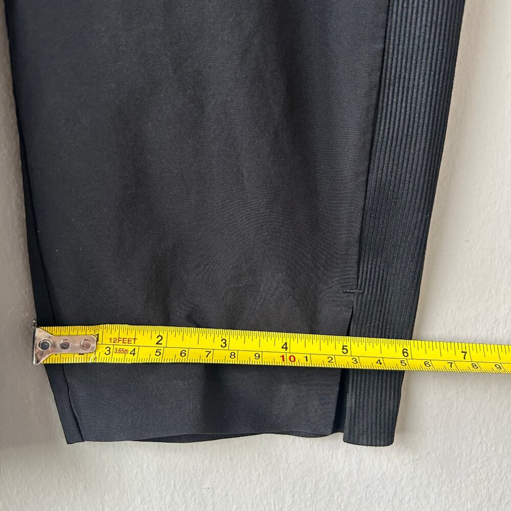 Athleta Brooklyn Ankle Pants Women 00 Black Rib Panel Stretch Travel - Picture 11 of 12